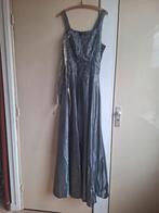 Trouwjurk antraciet, bovenlichaam volledig met kralen., Kleding | Dames, Overige typen, Onbekend, Grijs, Gedragen