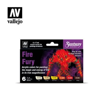 70243 Vallejo Fantasy Set Fire Fury (6 x 17 ml) beschikbaar voor biedingen