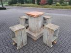 Robuuste tuinset steigerhout, Tuin en Terras, Gebruikt, Ophalen