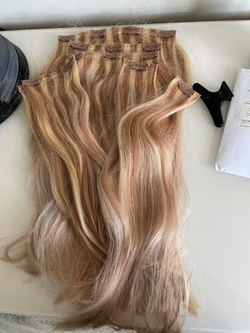 Nieuwe clip ins blond 280 gram human hair!!