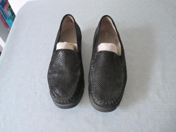 Waldläufer Dames Mocassin -instapper zwart mt 5.5-6 = 39, Kleding | Dames, Schoenen, Zo goed als nieuw, Instappers, Zwart, Ophalen of Verzenden