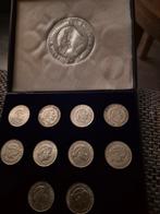 10x Zilveren guldens juliana incl mooie kistje, Postzegels en Munten, Munten | Nederland, Koningin Juliana, Setje, Zilver, Euro's