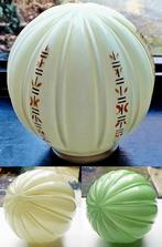 4x Antiek Glazen Thabur Lamp Bollamp Plafondlamp Zie Omschr, Antiek en Kunst, Antiek | Lampen, Ophalen of Verzenden