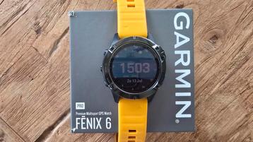 Garmin Fenix 6 Pro Zwart – 47mm – incl. accesoires  beschikbaar voor biedingen