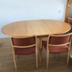 Eiken N.O. Moller uitschuifbare tafel model 15 Deens, Ophalen