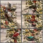 Ook mooie oude kerstbal vogels, ooievaars, zwaan op clip, Diversen, Kerst, Ophalen of Verzenden