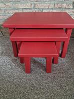 BIJZETTAFELS, Huis en Inrichting, Tafels | Bijzettafels, 45 tot 60 cm, Minder dan 55 cm, Vierkant, Ophalen of Verzenden