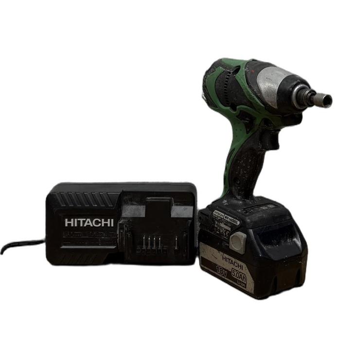Hitachi WH14DBDL + Accu Lader | Gebruikte staat, Doe-het-zelf en Verbouw, Gereedschap | Boormachines, Zo goed als nieuw