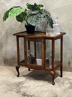 Antieke vitrinekast, drankkast, glas rondom, Antiek en Kunst, Ophalen