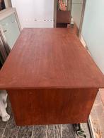 Dubbelzijdig bureau. Deens teak massief hout, Ophalen, Zo goed als nieuw