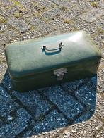 Vintage metalen groene broodtrommel opbergkist 47x24x14cm, ., Ophalen of Verzenden, ., Nederland