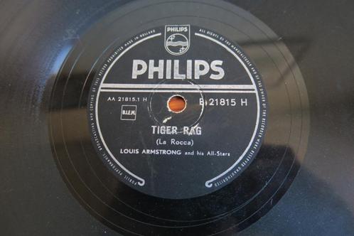 Louis Armstrong Tiger rag 78 toeren 78rpm wurlitzer seeburg, Cd's en Dvd's, Vinyl | Jazz en Blues, Gebruikt, Jazz, 1940 tot 1960
