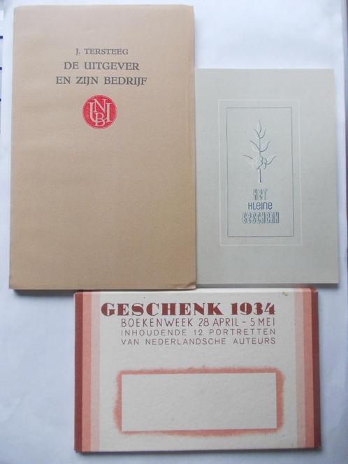 3 herdrukken BOEKENWEEK 1930,1934,1946 o.a. GESCHENK 1934, Boeken, Boekenweekgeschenken, Nieuw, Ophalen of Verzenden