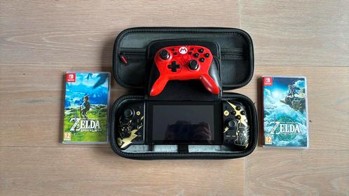Nintendo switch incl pro controller en twee Zelda games, Spelcomputers en Games, Spelcomputers | Nintendo Switch, Gebruikt, Switch Original