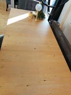 Grenen eettafel, met tussenstuk, Huis en Inrichting, Tafels | Eettafels, Ophalen, Gebruikt, 200 cm of meer, 50 tot 100 cm