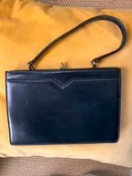 Vintage Zumpolle leren handtas – Italië – jaren 50/60, Sieraden, Tassen en Uiterlijk, Tassen | Damestassen, D, Blauw, Ophalen of Verzenden