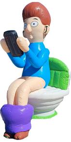Te koop mooie nieuwe abraham man op toilet 3 meter, Ophalen of Verzenden, Nieuw, Verjaardag
