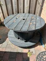 Tuintafel op wieltjes, Tuin en Terras, Tuintafels, Ophalen, Gebruikt, Rond, Hout