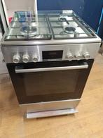 Fornuis/oven Bosch RVS, Ophalen, 4 kookzones, Zo goed als nieuw, Gas