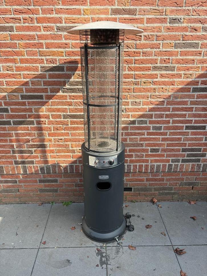 Eurom Flameheater Round 11000, Tuin en Terras, Terrasverwarmers, Gebruikt, Gas, Vloer, Ophalen