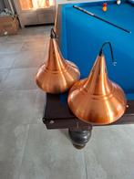 Verkocht   Biljartlampen roodkoper schitterend mooi., Ophalen of Verzenden, Zo goed als nieuw, Overige typen