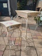 Frans brocante planten tafeltjes set, Ophalen