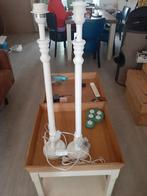 2 Witte Lampen - Landelijke Stijl, Gebruikt, Landelijk, Minder dan 50 cm, Ophalen