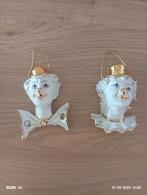 Capodiemonte clowns hoofden hangers, Ophalen of Verzenden, Zo goed als nieuw, Figuurtje