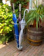 Vintage chromen paraplubak., Huis en Inrichting, Woonaccessoires | Paraplubakken, Ophalen of Verzenden, Gebruikt, Metaal