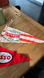 Twee oude reclame fietsvlaggetjes “ Esso & Gevaert”, Ophalen of Verzenden, Gebruikt