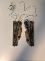 Märklin M-rails Elektrische Wissels Rechts & Links, Wisselstroom, Gebruikt, Rails, Ophalen of Verzenden