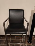 Goossens leren barstoel 2x, 2 krukken, Ophalen, Zo goed als nieuw, 60 tot 90 cm