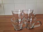 4 Glazen met Handvat - Espresso & Thee, Ophalen of Verzenden, Gebruikt, Overige typen
