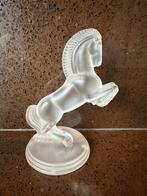 Gesatineerd glazen steigerend paardje Franklin Mint 1987, Antiek en Kunst, Antiek | Glas en Kristal, Ophalen of Verzenden