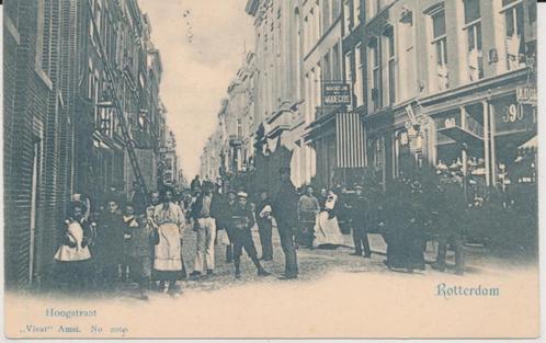 663S Rotterdam Hoogstraat Vivat No. 2060, rechts Steigerse k, Verzamelen, Ansichtkaarten | Nederland, Ongelopen, Zuid-Holland