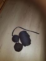 Zwart zpagettigaren, Hobby en Vrije tijd, Breien en Haken, Ophalen of Verzenden, Breien of Haken, Wol of Garen