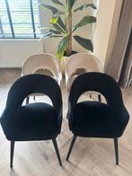Kayoom Joris velvet eetkamerstoelen, Ophalen, Gebruikt, Zwart, Vier