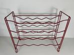 Tomado Wijnrek - Vintage Rood Metalen Flessenrek, Gebruikt, 15 tot 25 flessen, ?, Metaal