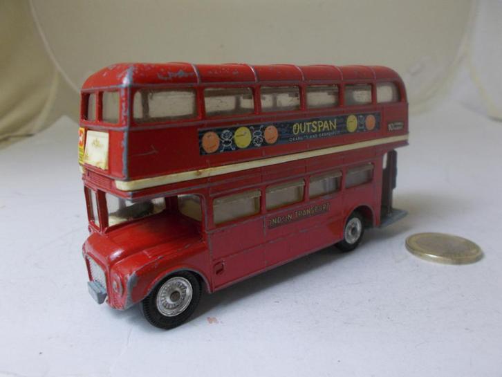 1971 Corgi Toys 468 LONDON ROUTEMASTER "OUTSPAN" + DRIVER!, Hobby en Vrije tijd, Modelauto's | 1:43, Gebruikt, Bus of Vrachtwagen