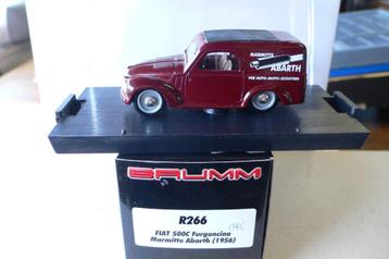 fiat 500c marmite abarth 1956 - brumm r 266  1/43 beschikbaar voor biedingen