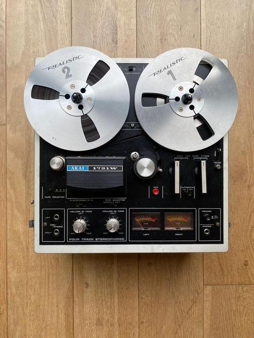 Vintage bandopnemer- Akai 1721W, Audio, Tv en Foto, Bandrecorders, Bandrecorder, Met banden, Ophalen