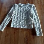 Wit shirtje meiden met bloemetjespatroon, 146/152, shoeby, Ophalen of Verzenden, Zo goed als nieuw, Meisje, Shirt of Longsleeve