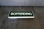 Vintage Bofferding lichtbak wandlamp groen wit met aluminium, Ophalen