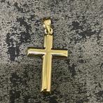 14 k gouden kruis hanger, Nieuw, Ophalen of Verzenden, Kruis of Symbool, Goud