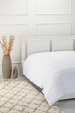 eenpersoons synthetisch 4-seizoenen dekbed met katoenen tijk, Eenpersoons, Wit, Nieuw, Ophalen of Verzenden