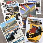 Set van 6 Formule 1 Grand Prix F1 Affiche Poster, Ophalen of Verzenden, Nieuw, Auto's