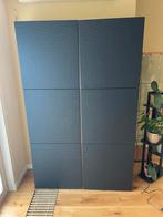 IKEA BESTÅ opbergkasten eikeneffect met zwart, Huis en Inrichting, Kasten | Wandmeubels, Ophalen, Met deur(en), Zo goed als nieuw