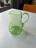 Uranium Glas Waterkan Groen Antiek Glaswerk Pitcher, Antiek en Kunst, Ophalen of Verzenden
