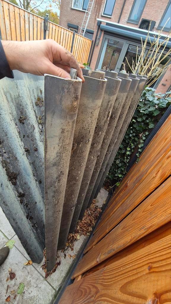 Golfplaten met voorgeboorde gaten, Doe-het-zelf en Verbouw, Dakpannen en Dakbedekking, Gebruikt, Golfplaat, Overige materialen