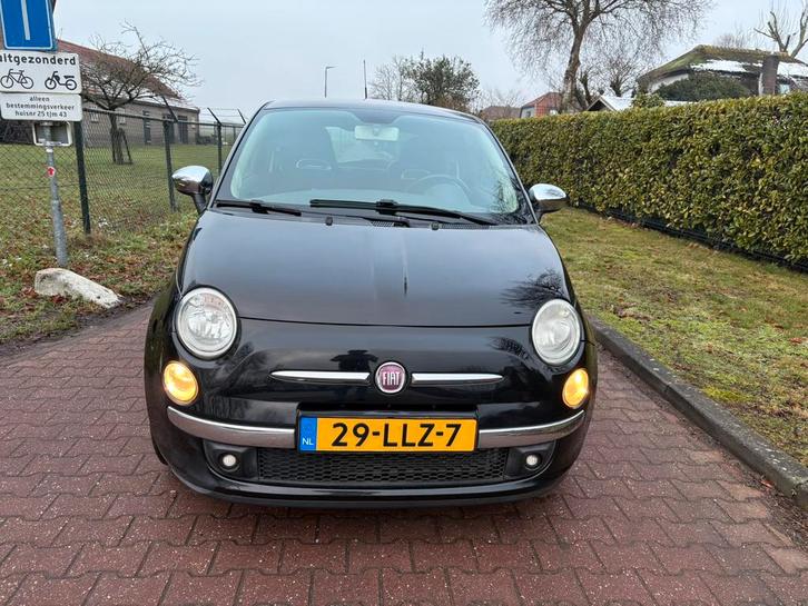 Fiat 500 1.2 AUT 51KW 2010 Zwart, Auto's, Fiat, Bedrijf, Benzine, B, Hatchback, Automaat, Origineel Nederlands, Zwart, Voorwielaandrijving